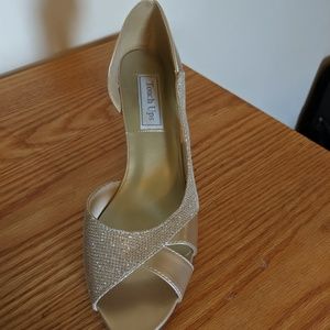 Wedding gold shoes